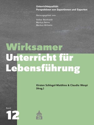cover image of Wirksamer Unterricht für Lebensführung